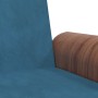 Divano Letto con Portabicchieri in Velluto Blu