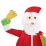 Figura Decorativa Babbo Natale con LED Tessuto Lusso 180 cm