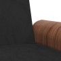 Divano Letto con Portabicchieri in Velluto Nero