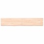 Ripiano a Parete 160x30x(2-6) cm Massello Rovere Non Trattato