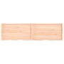 Ripiano a Parete 220x60x(2-6) cm Massello Rovere Non Trattato