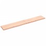 Ripiano a Parete 200x30x(2-4) cm Massello Rovere Non Trattato