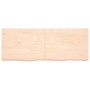 Ripiano a Parete 160x60x(2-4) cm Massello Rovere Non Trattato