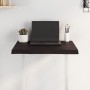 Piano Tavolo Marrone Scuro 60x40x(2-4)cm in Rovere Non Trattato
