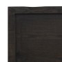 Piano Tavolo Marrone Scuro 60x40x(2-4)cm in Rovere Non Trattato
