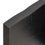 Piano Tavolo Marrone Scuro 60x40x(2-4)cm in Rovere Non Trattato