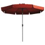 Madison Ombrellone Flores Luxe 300 cm Rotondo Rosso Mattone