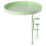 Esschert Design Vassoio per Piante con Morsetto Rotondo Verde L