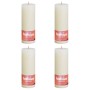 Bolsius Candele Rustiche a Colonna Shine 4 pz 190x68 mm Perla Delicato