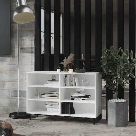 Credenza Bianca 103,5x35x70 cm in Legno Multistrato