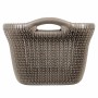 Curver Cesto Portabiancheria Knit 40 L Marrone Metallizzato