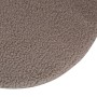 Venture Home Pouf Pot 40x40x40 cm Pelliccia Beige e Nero