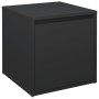 Cassetto Contenitore Nero 40,5x40x40 cm in Legno Multistrato