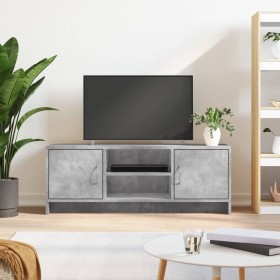 Mobile Porta TV Grigio Cemento 102x30x37,5 cm Legno Multistrato