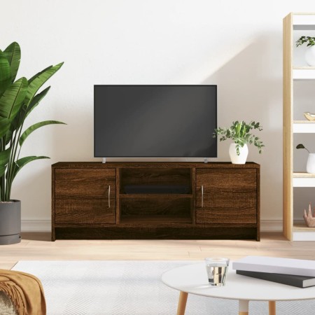 Mobile Porta TV Rovere Marrone 102x30x37,5 cm Legno Multistrato