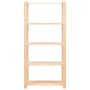 Scaffali a 5 Livelli 2 pz 80x38x170 cm in Massello Pino 250 kg