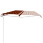 Tenda da Sole Retrattile 600x300 cm Arancione e Marrone