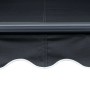 Tenda a Scomparsa con Sensore Vento e LED 400x300 cm Antracite