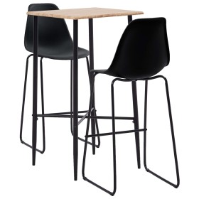 Set da Bar 3 pz in Plastica Nero