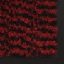 Tappeti Antipolvere 2 pz Rettangolari Trapuntati 40x60 cm Rossi