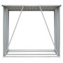 Capannone da Giardino in Acciaio Zincato 163x83x154cm Antracite