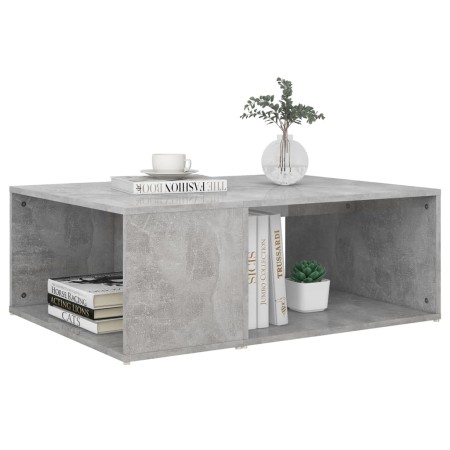 Tavolino da Salotto Grigio Cemento 90x67x33cm Legno Multistrato