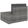 Set Divani da Giardino 5 pz in Polyrattan Grigio