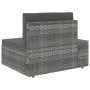 Set Divani da Giardino 5 pz in Polyrattan Grigio