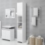 Set Mobili da Bagno 3 pz Bianco in Truciolato