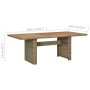 Set da Pranzo da Giardino 7 pz con Cuscini in Polyrattan Marrone