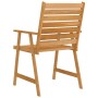 Set da Pranzo da Giardino 3 pz in Legno Massello di Acacia
