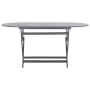 Set da Pranzo per Giardino 9 pz Legno Massello di Acacia Grigio