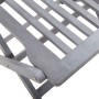 Set da Pranzo per Giardino 9 pz Legno Massello di Acacia Grigio