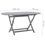 Set da Pranzo per Giardino 9 pz Legno Massello di Acacia Grigio