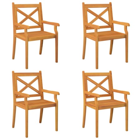 Set Mobili da Pranzo per Giardino 5 pz Legno Massello di Acacia