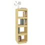 Libreria/Divisorio 41x35x135 cm in Legno Massello di Pino