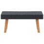 Set Divani da Giardino 2 pz con Cuscini in Polyrattan Nero