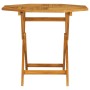 Set da Pranzo da Giardino 5 pz in Legno Massello di Teak
