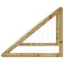 Porta da Calcio con Rete 160x80x100 cm Legno di Pino Impregnato