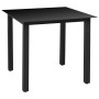 Set da Pranzo da Giardino 3 pz Nero