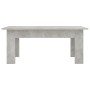 Tavolino Salotto Grigio Cemento 100x60x42 cm Legno Multistrato