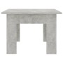 Tavolino Salotto Grigio Cemento 100x60x42 cm Legno Multistrato