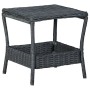 Set Divani da Giardino 3 pz con Cuscini Polyrattan Grigio Scuro