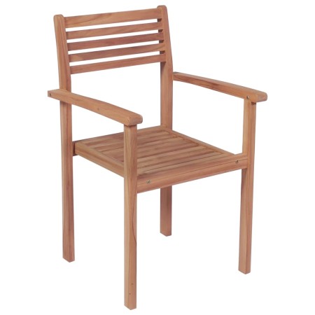 Sedie da Giardino 2 pz con Cuscini Antracite Massello di Teak