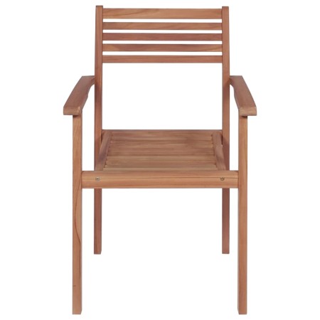 Sedie da Giardino 2 pz con Cuscini Antracite Massello di Teak