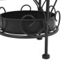 Portaombrelli Stile Vintage Metallo 26x46 cm Nero