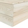 Set Divani da Giardino su Pallet 6 pz in Legno Abete Impregnato