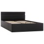 Giroletto Contenitore Idraulico LED Nero Similpelle 120x200 cm