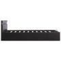 Giroletto Contenitore Idraulico LED Nero Similpelle 120x200 cm
