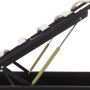 Giroletto Contenitore Idraulico LED Nero Similpelle 120x200 cm